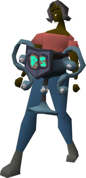 Shattered relics rune trophy equipped female.png