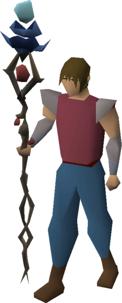 File:Steam battlestaff (or) equipped.png