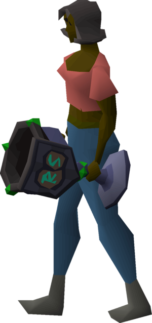 Shattered relics mithril trophy equipped female.png