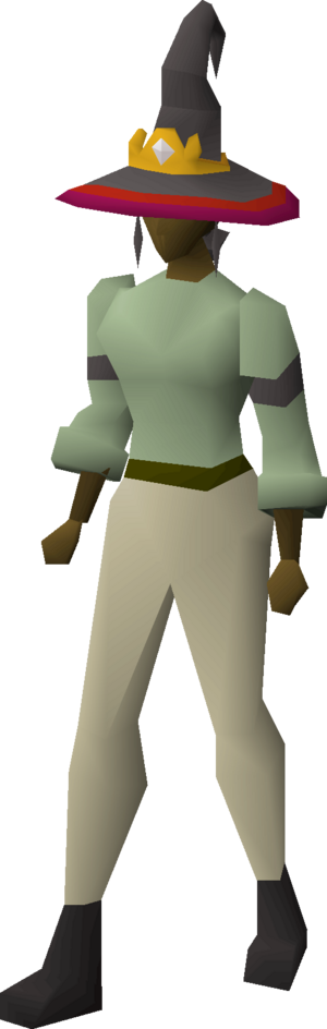Hat of the eye (red) equipped female.png