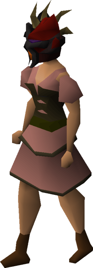Red slayer helmet equipped female.png