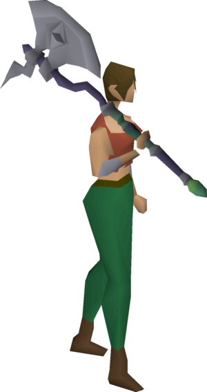 Soulreaper axe equipped female.png