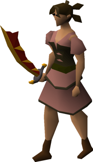 Dragon scimitar (or) equipped female.png