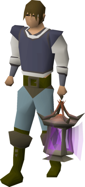 File:Abyssal lantern (purple logs) equipped male.png