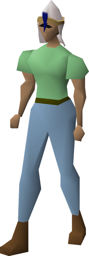 Saradomin mitre equipped female.png