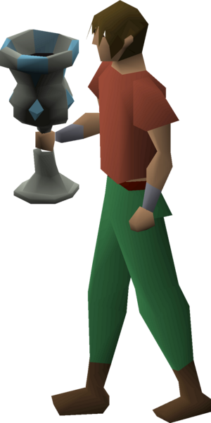 Silver speedrun trophy equipped male.png