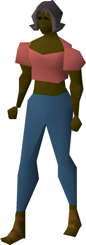 Villager sandals (brown) equipped female.png