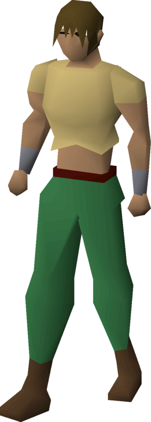 Woven top (yellow) equipped male.png