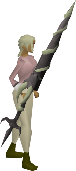 File:Dragon hunter lance equipped female.png