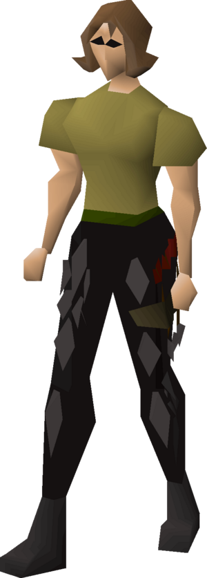 Black d'hide chaps (beta) equipped female.png