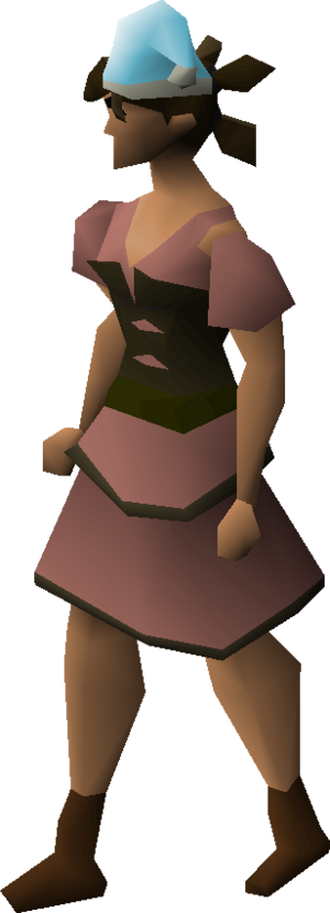 Cyan santa hat equipped female.png