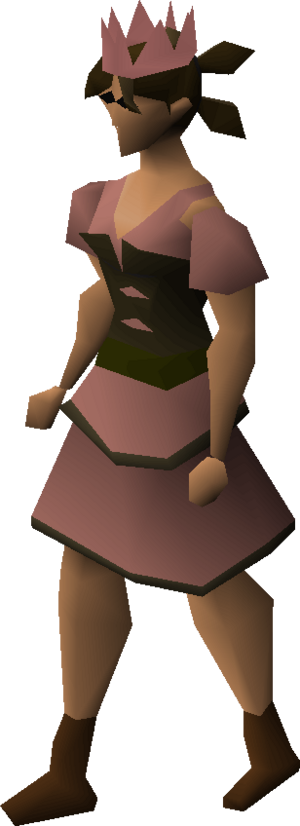 Pink partyhat equipped female.png