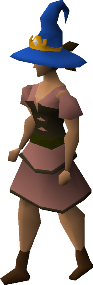 Runecrafter hat (blue) equipped female.png