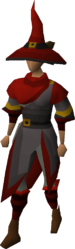 The full Ancestral robes set (i) on a female body.