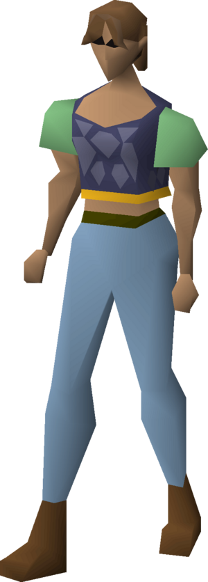 Blue d'hide body (g) equipped female.png