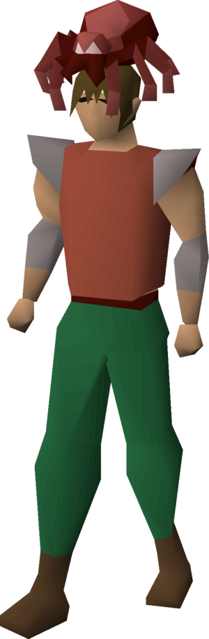 Spider hat (Sarachnis) equipped male.png