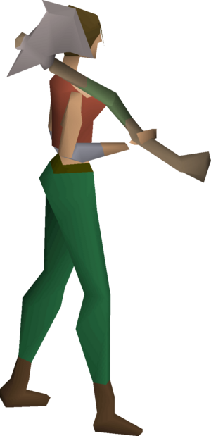 Steel felling axe equipped female.png