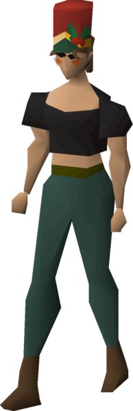 File:Festive nutcracker hat equipped female.png