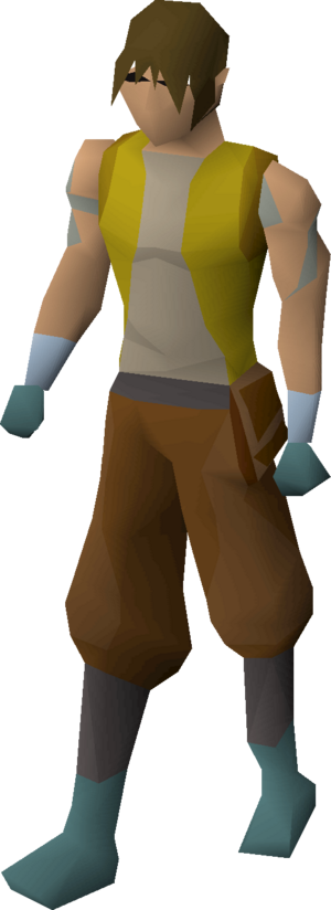 Elven top (yellow vest male) equipped.png