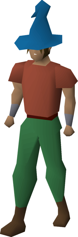 Blue wizard hat equipped male.png