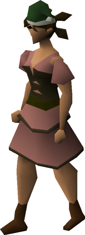 Dark green santa hat equipped female.png