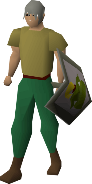 Steel kiteshield (Jogre light grey) equipped male.png