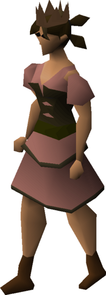 File:Brown partyhat equipped female.png