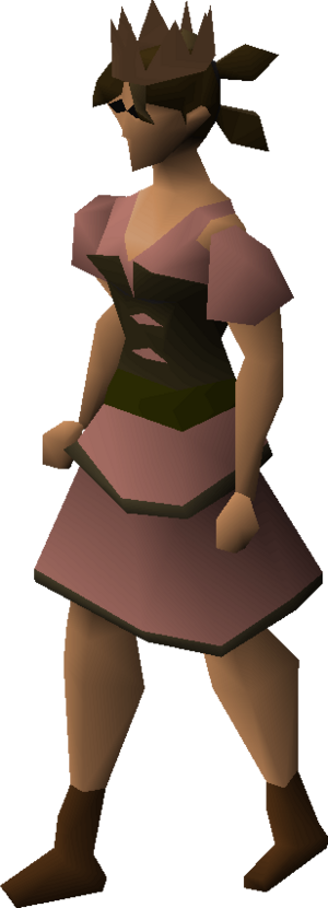 Brown partyhat equipped female.png
