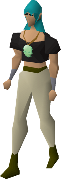 File:Ghostspeak amulet (enchanted) equipped female.png