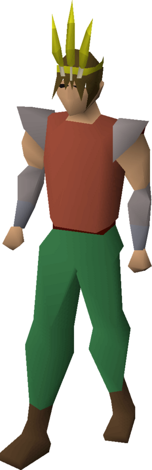 Chompy bird hat (bowmaster) equipped.png