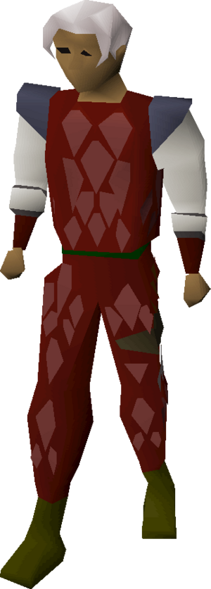 Red d'hide armour equipped.png