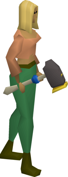 File:Hallowed hammer equipped female.png