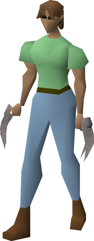 Steel claws equipped female.png