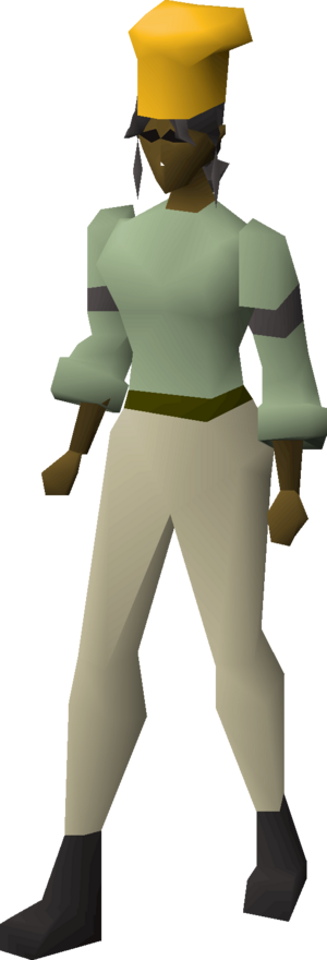 Golden chef's hat equipped female.png