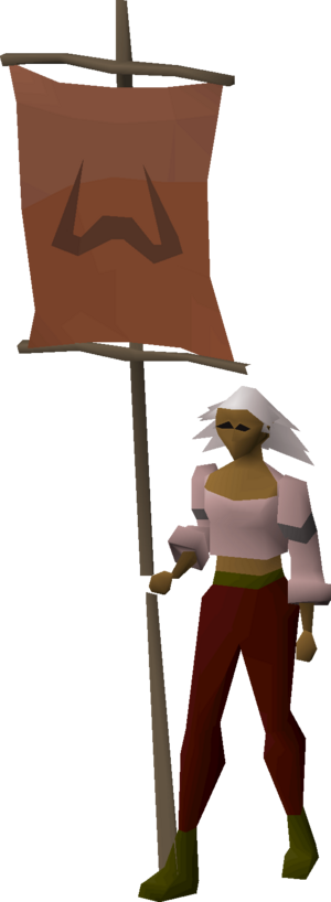 Zamorak banner equipped female.png