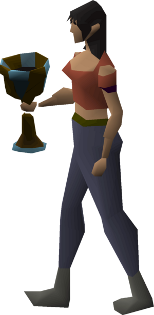 Bronze speedrun trophy equipped female.png
