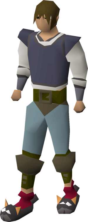 Bob the cat slippers equipped male.png