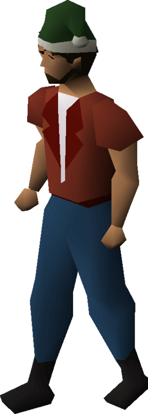 Dark green santa hat equipped male.png