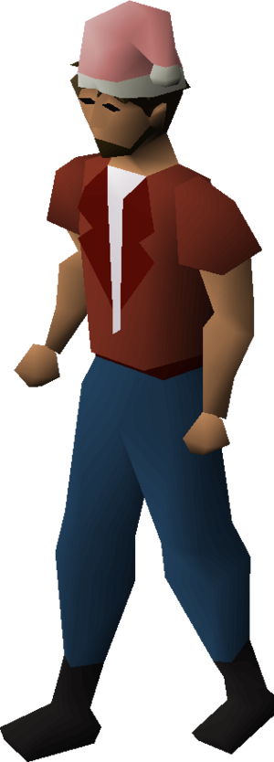 Pink santa hat equipped male.png