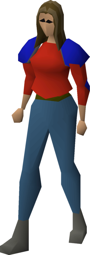 Decorative armour (red platebody) equipped female.png