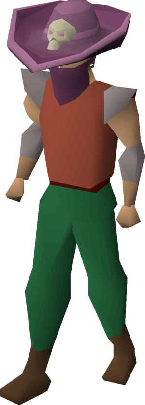 Bounty hunter hat (tier 3) equipped.png