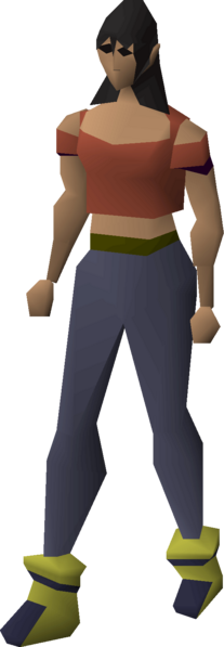 File:Decorative boots (gold) equipped female.png