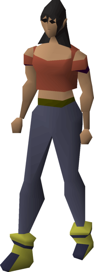 Decorative boots (gold) equipped female.png