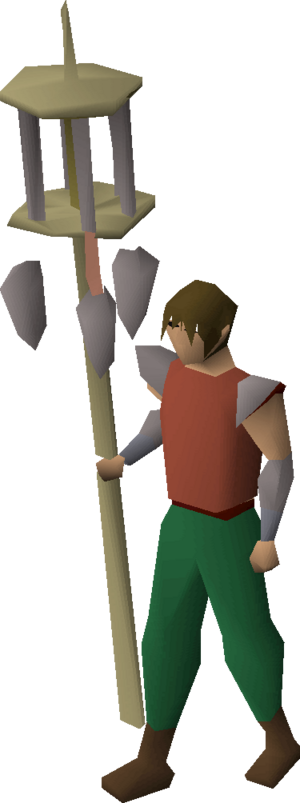 Rat pole (three rats) equipped.png