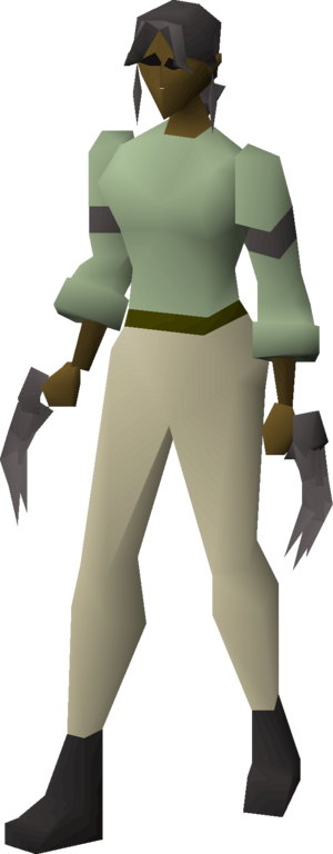 Iron claws equipped female.png