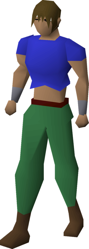 Woven top (blue) equipped male.png