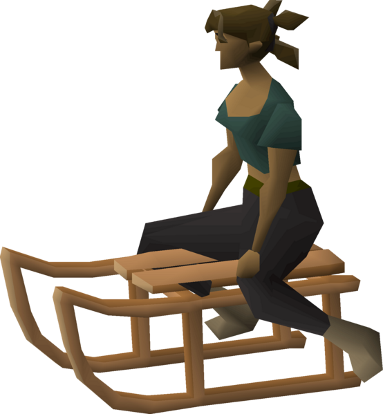File:Sled (2020 Christmas event) equipped female.png