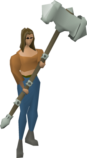 Granite maul (ornate handle clamp) equipped female.png