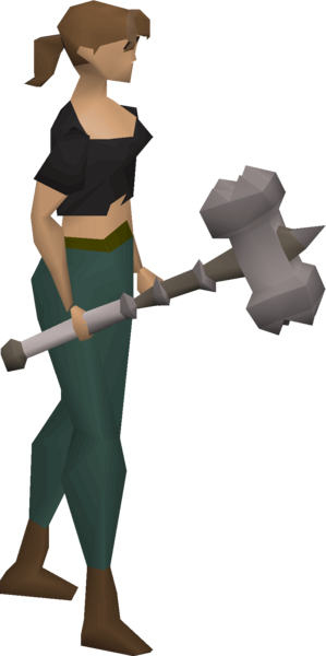 File:Statius's warhammer (bh) equipped female.png