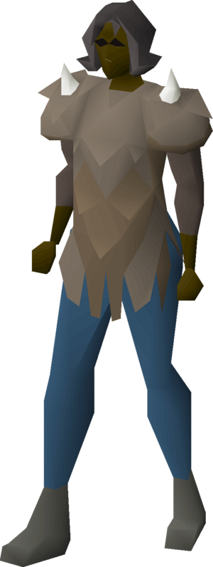 Yak-hide armour (top) equipped female.png